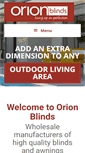 Mobile Screenshot of orionblinds.com.au